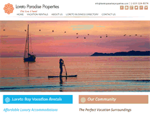 Tablet Screenshot of loretoparadiseproperties.com